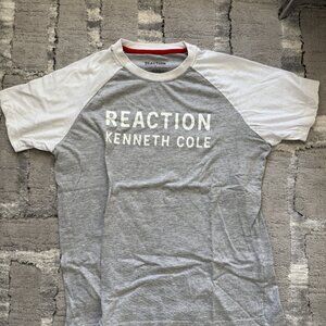 Kenneth Cole Reaction T Shirt Sz M Red, Gray and White